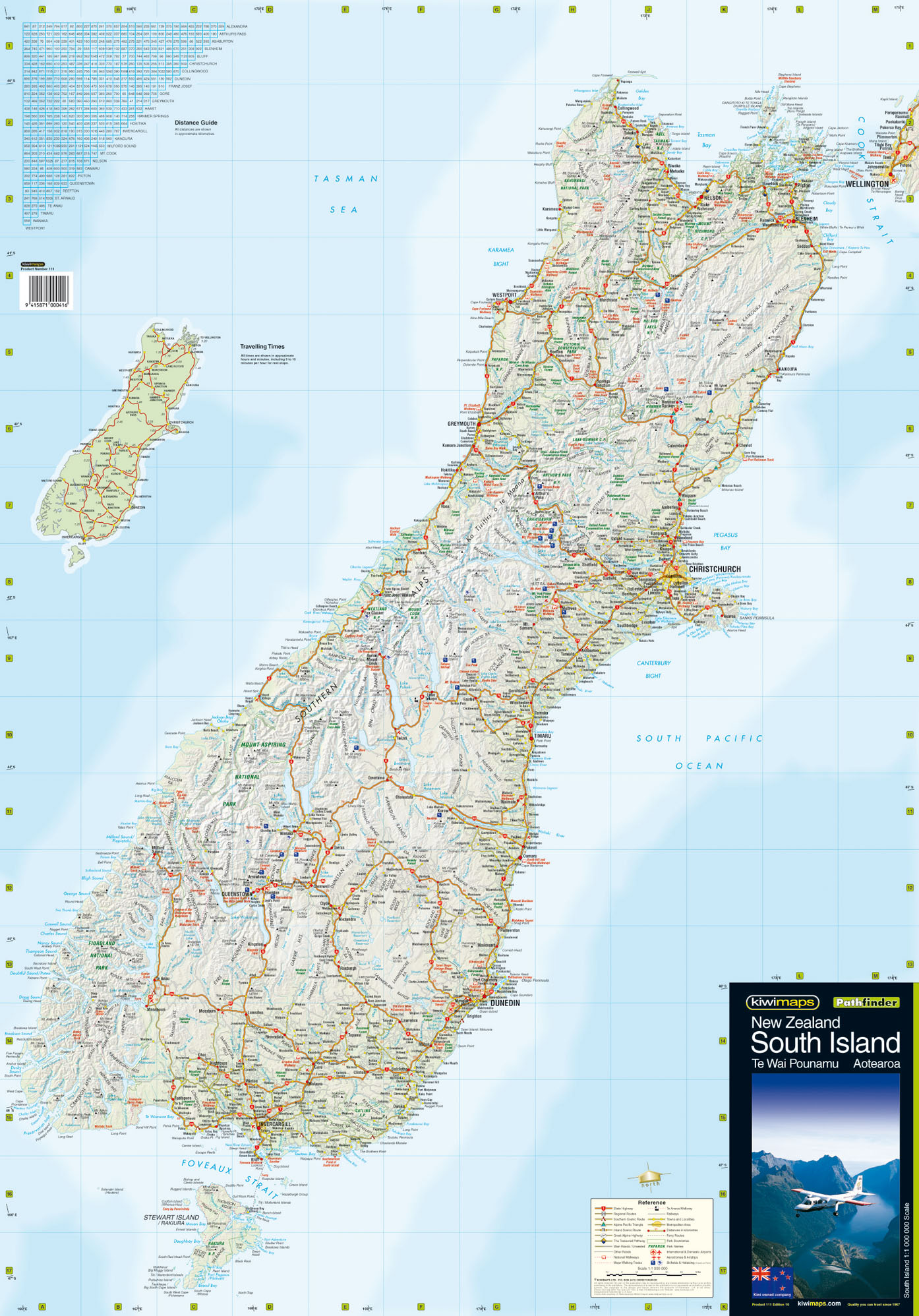 South Island Wall Maps